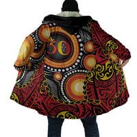 Celebrating 50 Years Papua New Guinea Cloak Aboriginal Mix Papuan Pattern - Polynesian Pride