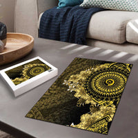 Vanuatu Puzzle Hibisus Polynesian Pattern Gold - Polynesian Pride