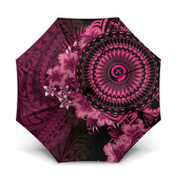 Vanuatu Umbrella Hibisus Polynesian Pattern Pink - Polynesian Pride