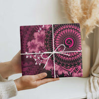 Vanuatu Wrapping Paper Hibisus Polynesian Pattern Pink - Polynesian Pride