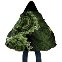 Vanuatu Cloak Hibisus Polynesian Pattern Green - Polynesian Pride