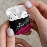 New Zealand Silver Fern Rugby Custom AirPods Case 2025 All Black Go Champions - Polynesian Pride