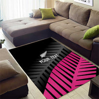 New Zealand Silver Fern Rugby Custom Area Rug 2025 All Black Go Champions - Polynesian Pride