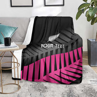 New Zealand Silver Fern Rugby Custom Blanket 2025 All Black Go Champions - Polynesian Pride