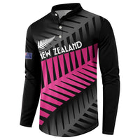 New Zealand Silver Fern Rugby Custom Button Sweatshirt 2025 All Black Go Champions - Polynesian Pride