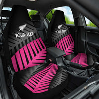 New Zealand Silver Fern Rugby Custom Car Seat Cover 2025 All Black Go Champions - Polynesian Pride