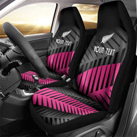 New Zealand Silver Fern Rugby Custom Car Seat Cover 2025 All Black Go Champions - Polynesian Pride