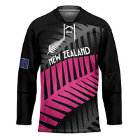 New Zealand Silver Fern Rugby Custom Hockey Jersey 2025 All Black Go Champions - Polynesian Pride