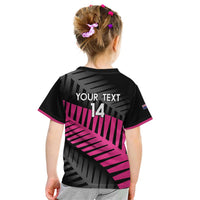 New Zealand Silver Fern Rugby Custom Kid T Shirt 2025 All Black Go Champions - Polynesian Pride