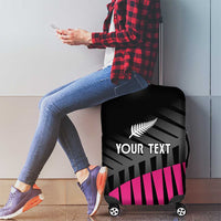 New Zealand Silver Fern Rugby Custom Luggage Cover 2025 All Black Go Champions - Polynesian Pride