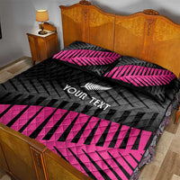 New Zealand Silver Fern Rugby Custom Quilt Bed Set 2025 All Black Go Champions - Polynesian Pride