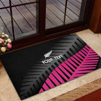 New Zealand Silver Fern Rugby Custom Rubber Doormat 2025 All Black Go Champions - Polynesian Pride