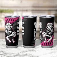 New Zealand Silver Fern Rugby Custom Tumbler Cup 2025 All Black Go Champions - Polynesian Pride