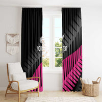 New Zealand Silver Fern Rugby Custom Window Curtain 2025 All Black Go Champions - Polynesian Pride