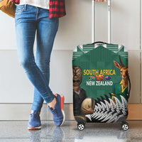New Zealand South Africa Rugby Luggage Cover Springboks Kente All Black Maori Together - Polynesian Pride