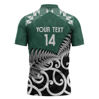 New Zealand South Africa Rugby Custom Zipper Polo Shirt Springboks Kente All Black Maori Together - Polynesian Pride