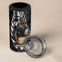 New Zealand Argentina Rugby 4 in 1 Can Cooler Tumbler 2025 Los Pumas All Black Together - Polynesian Pride