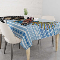 New Zealand Argentina Rugby Tablecloth 2025 Los Pumas All Black Together - Polynesian Pride