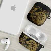 New Zealand Darts AirPods Case Skull In Dart We Trust Maori Pattern - Polynesian Pride