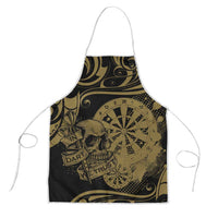 New Zealand Darts Apron Skull In Dart We Trust Maori Pattern - Polynesian Pride