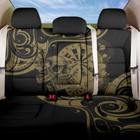 New Zealand Darts Back Car Seat Cover Skull In Dart We Trust Maori Pattern - Polynesian Pride