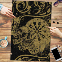 New Zealand Darts Puzzle Skull In Dart We Trust Maori Pattern - Polynesian Pride