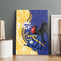 Nauru Angam Day Canvas Wall Art Naoero Frigatebird With Flag Proud