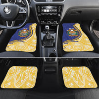 Personalised Nauru Angam Day Car Mats Naoero Frigatebird With Flag Proud