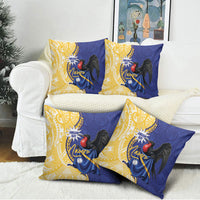 Nauru Angam Day Pillow Cover Naoero Frigatebird With Flag Proud