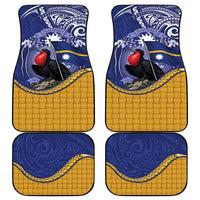Magnificent Frigatebird Nauru Car Mats Pandanus Weaving Polynesian Pattern