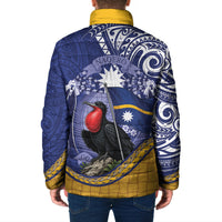 Magnificent Frigatebird Nauru Padded Jacket Pandanus Weaving Polynesian Pattern