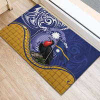 Magnificent Frigatebird Nauru Rubber Doormat Pandanus Weaving Polynesian Pattern