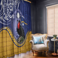 Magnificent Frigatebird Nauru Window Curtain Pandanus Weaving Polynesian Pattern