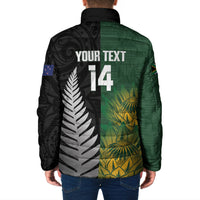 New Zealand and South Africa Rugby Custom Padded Jacket Ultimate Rivalry All Black Springboks