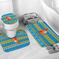 Tuvalu Christmas Bathroom Set Cute Santa Manuia te Kilisimasi - Polynesian Pride