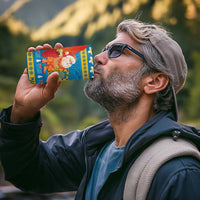 Tuvalu Christmas 4 in 1 Can Cooler Tumbler Cute Santa Manuia te Kilisimasi - Polynesian Pride