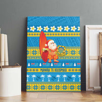Tuvalu Christmas Canvas Wall Art Cute Santa Manuia te Kilisimasi - Polynesian Pride