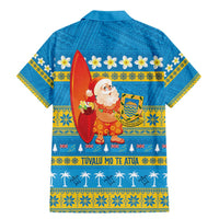 Tuvalu Christmas Family Matching Mermaid Dress and Hawaiian Shirt Cute Santa Manuia te Kilisimasi - Polynesian Pride