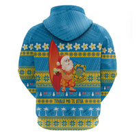Tuvalu Christmas Hoodie Cute Santa Manuia te Kilisimasi - Polynesian Pride
