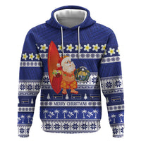Nauru Christmas Hoodie Cute Santa Coat Of Arms Merry Xmas - Polynesian Pride