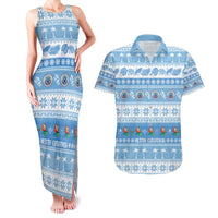 FSM Christmas Couples Matching Tank Maxi Dress and Hawaiian Shirt Merry Xmas Federated States of Micronesia - Polynesian Pride