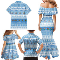 FSM Christmas Family Matching Mermaid Dress and Hawaiian Shirt Merry Xmas Federated States of Micronesia - Polynesian Pride