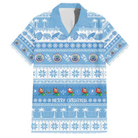 FSM Christmas Family Matching Short Sleeve Bodycon Dress and Hawaiian Shirt Merry Xmas Federated States of Micronesia - Polynesian Pride