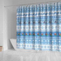 FSM Christmas Shower Curtain Merry Xmas Federated States of Micronesia - Polynesian Pride