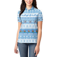 FSM Christmas Women Polo Shirt Merry Xmas Federated States of Micronesia - Polynesian Pride