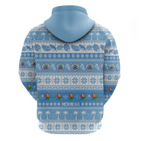 FSM Christmas Zip Hoodie Merry Xmas Federated States of Micronesia - Polynesian Pride