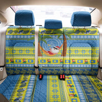 Palau Christmas Back Car Seat Cover Chilling Santa Ungil Kurismas - Polynesian Pride