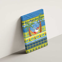 Palau Christmas Canvas Wall Art Chilling Santa Ungil Kurismas - Polynesian Pride