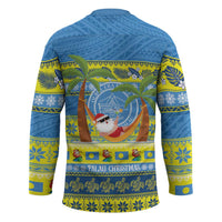 Palau Christmas Hockey Jersey Chilling Santa Ungil Kurismas - Polynesian Pride