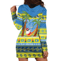Palau Christmas Hoodie Dress Chilling Santa Ungil Kurismas - Polynesian Pride